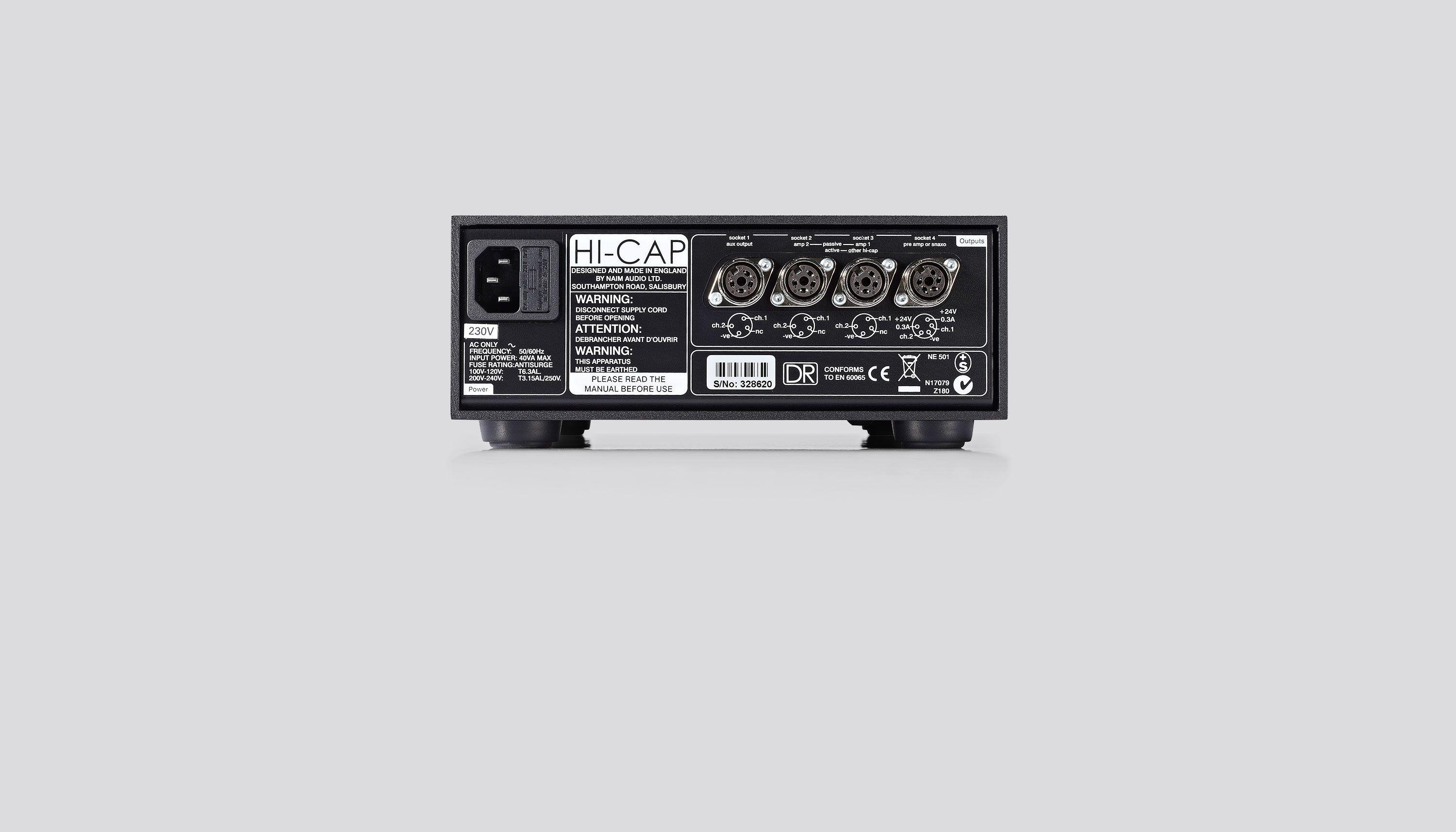 HiCap Compact Power Supply - Rear View HiCap Compact Power Supply - Rear View