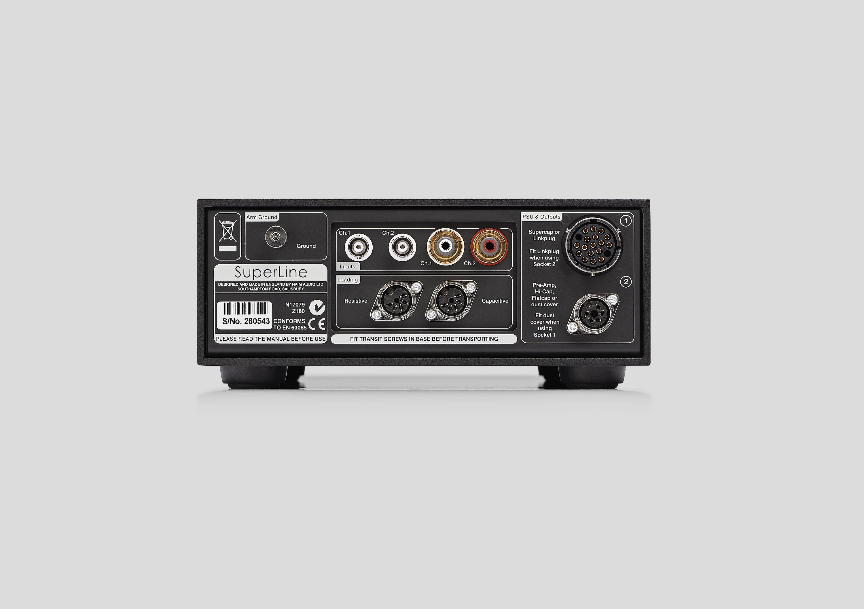 SuperLine Phonostage - Rear View SuperLine Phonostage - Rear View
